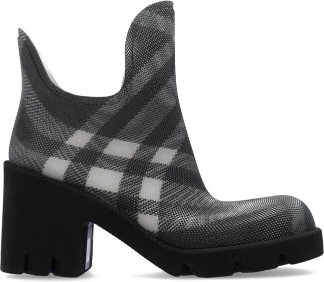 Burberry Marsh Check-Pattern Slip-On Boots