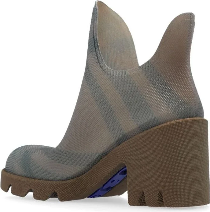 Burberry Marsh Checked Rubber Boots - Image 2