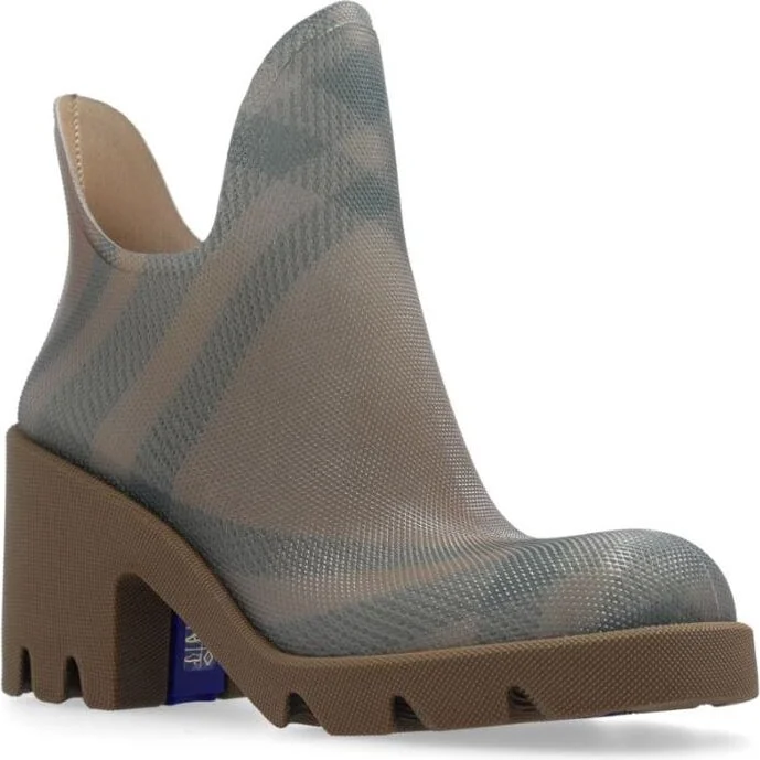 Burberry Marsh Checked Rubber Boots - Image 4