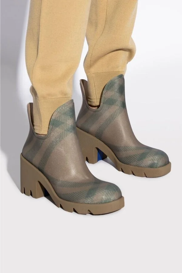 Burberry Marsh Checked Rubber Boots - Image 6