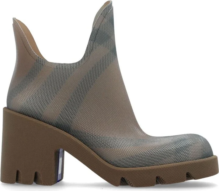 Burberry Marsh Checked Rubber Boots