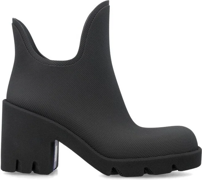 Burberry Marsh Round-Toe Ankle Rain Boots