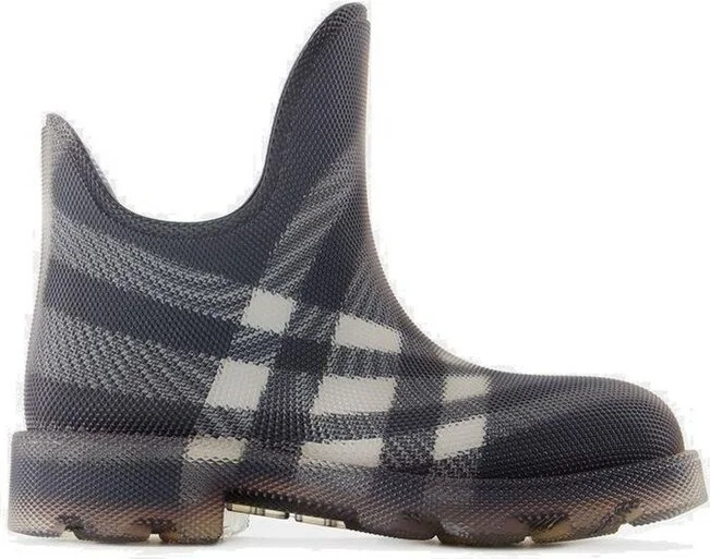 Burberry Marsh Vintage-Check Mesh Pull-On Boots