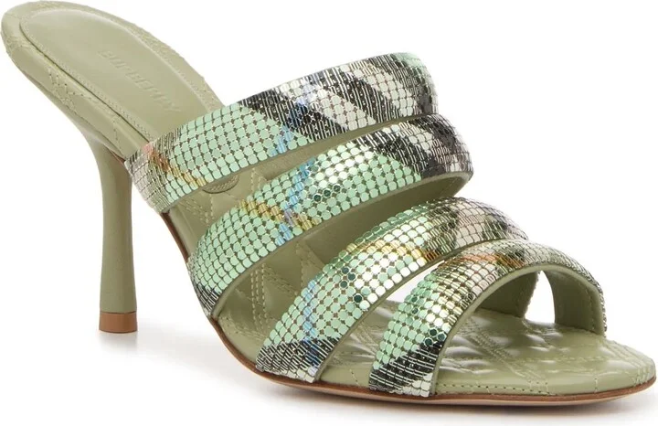 Light Green Plaid Print