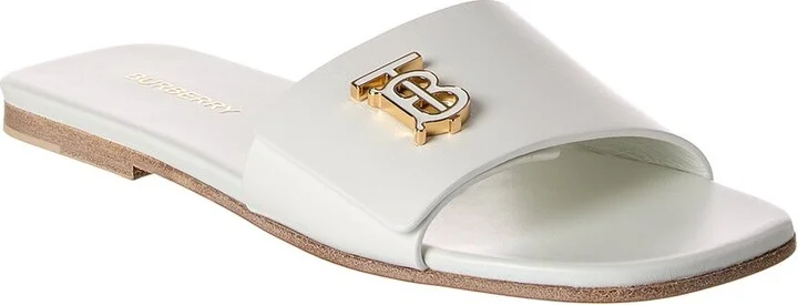 Burberry Monogram Leather Sandal