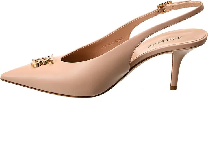 Burberry Monogram Motif Leather Slingback Pump - Image 2