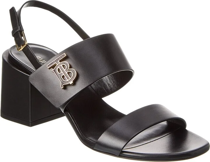 Burberry Motif Monogram Leather Sandal