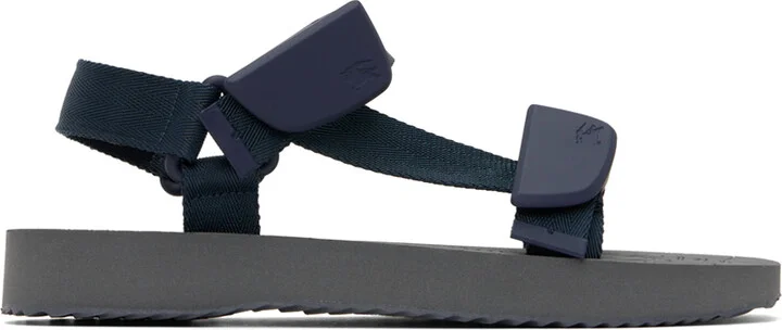 Burberry Navy Trek Sandals