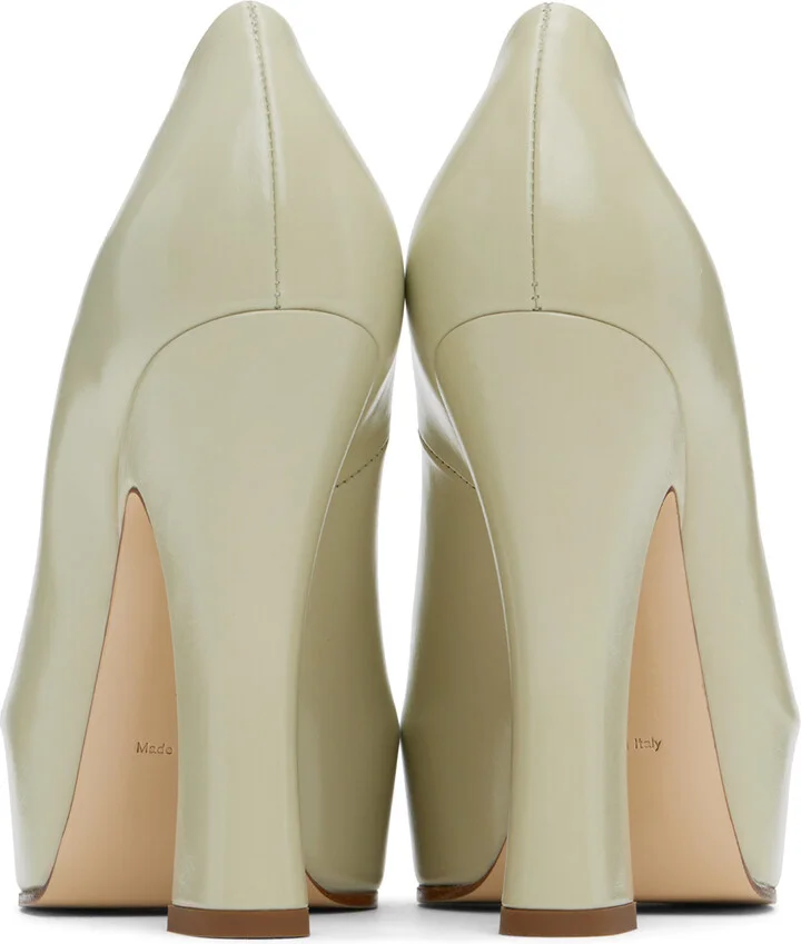 Burberry Off-White Leather Arch Heels - Image 2