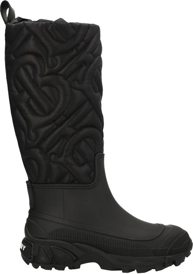Burberry Padded Monogram Panelled Boots