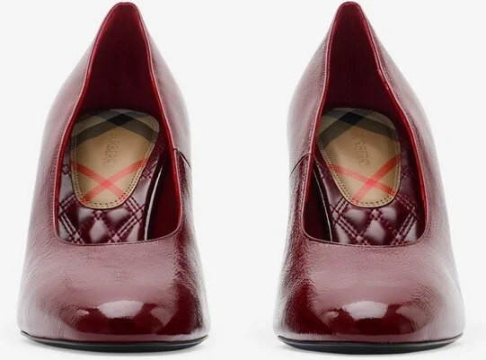 Burberry Patent Leather Trinket Pumps Size: 35 - Image 2