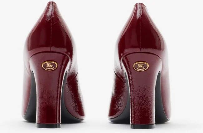 Burberry Patent Leather Trinket Pumps Size: 35 - Image 3