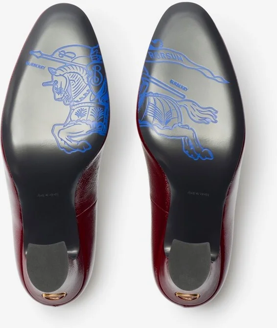 Burberry Patent Leather Trinket Pumps Size: 35 - Image 5
