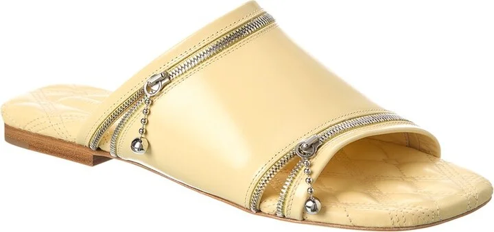 Burberry Peep Leather Sandal