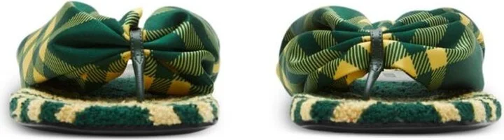 Burberry Pool Check Thong Sandals - Image 5
