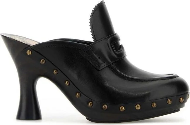 Burberry Potter Stud Embellished Mules