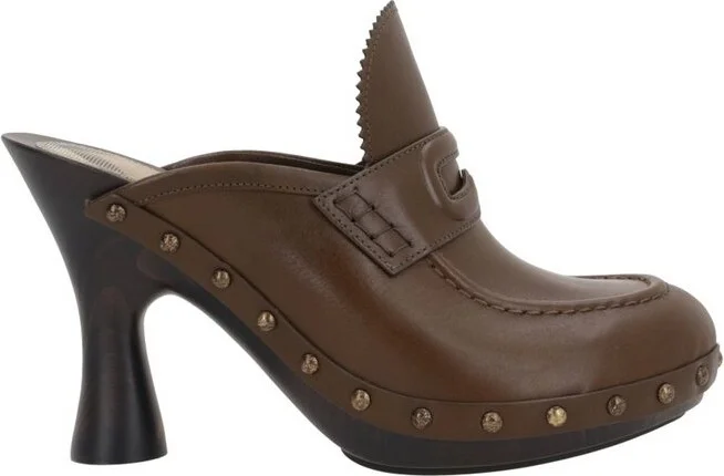 Burberry Potter Stud Embellished Slip-On Mules