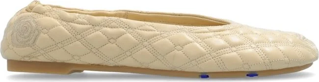 Burberry Quilted Slip-On Ballerina Shoes