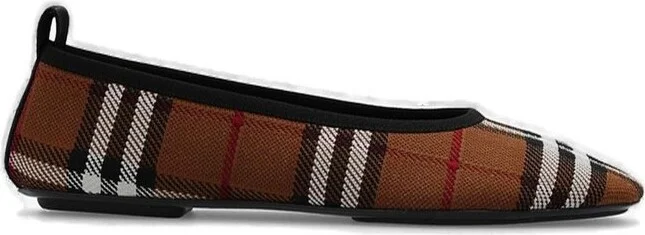 Burberry Ralf Checked Ballerina Flats