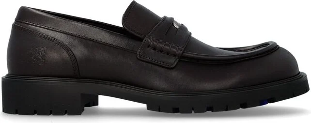Burberry Rouge Logo Plaque Loafers