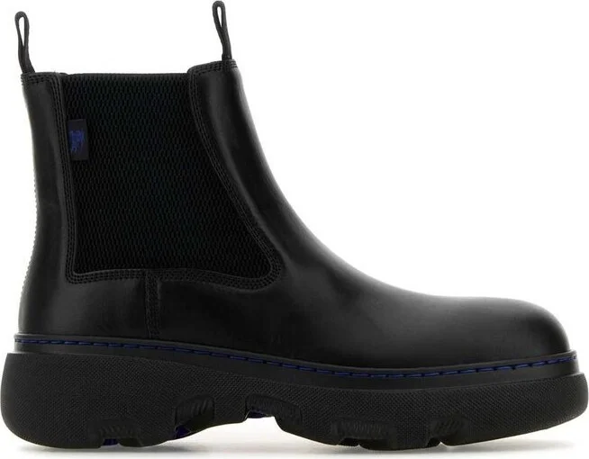 Burberry Round-Toe Chelsea Ankle Boots