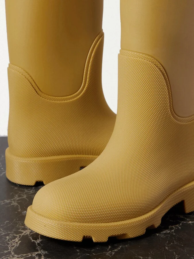 Burberry - Rubber Knee Boots - Yellow - Image 4