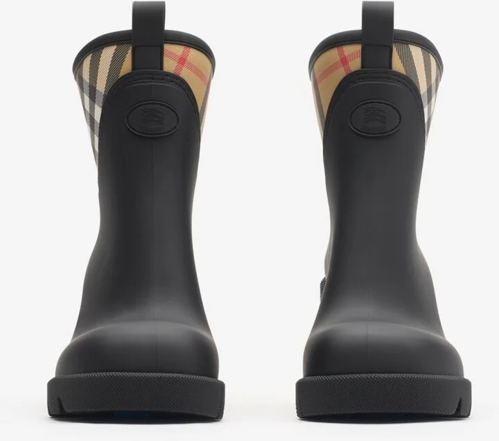Burberry Rubber Marsh Stamp Heeled Low Boots​ Size: 35 - Image 3