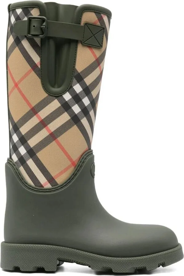 Burberry Rubber Marsh Stamp High Boots Shoes