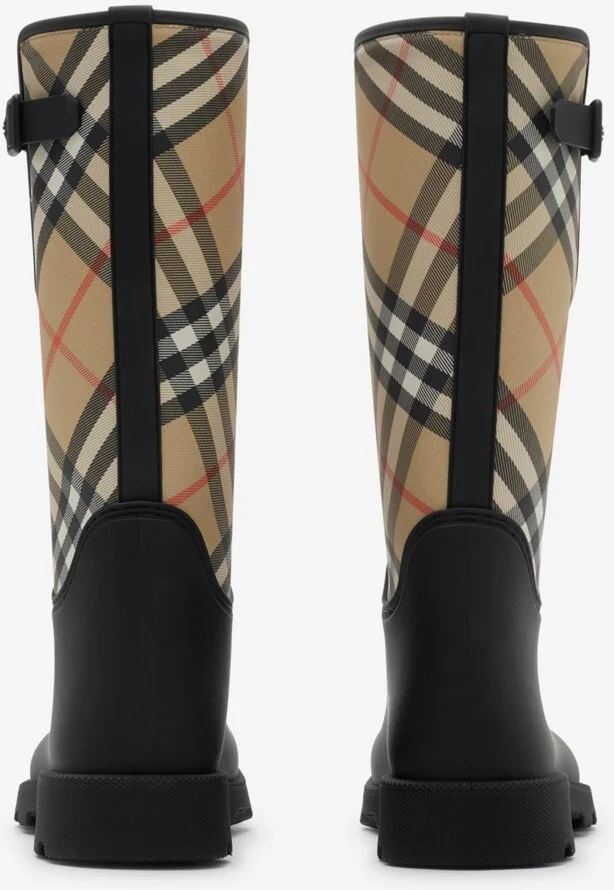 Burberry Rubber Marsh Stamp High Boots​ Size: 35 - Image 4