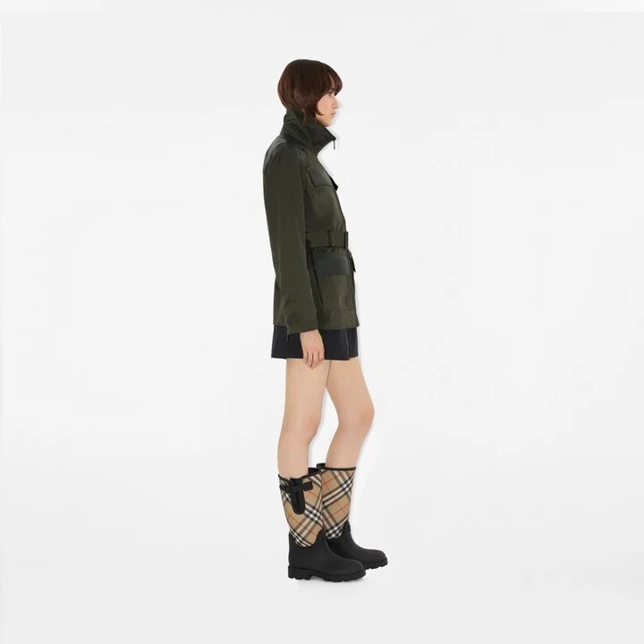 Burberry Rubber Marsh Stamp High Boots​ Size: 35 - Image 6