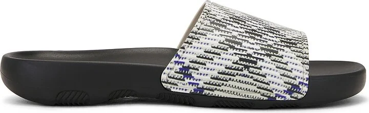 Burberry Rubber Slide in Grey