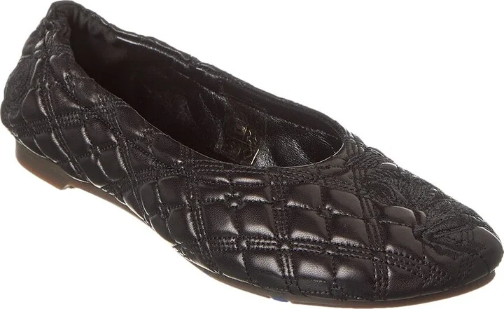 Burberry Sadler Leather Ballet Flat