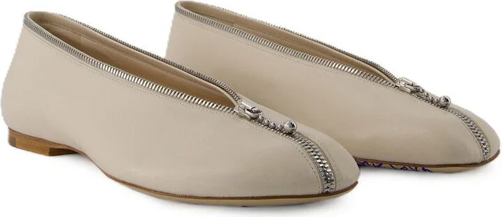 Burberry Sadler Zip Ballerinas - Image 2