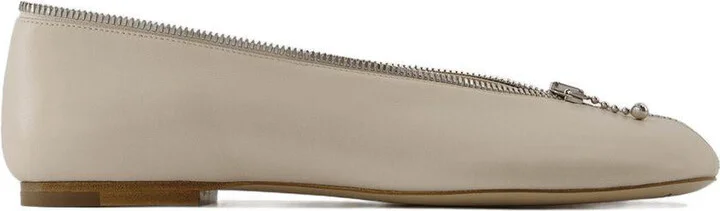 Burberry Sadler Zip Ballerinas