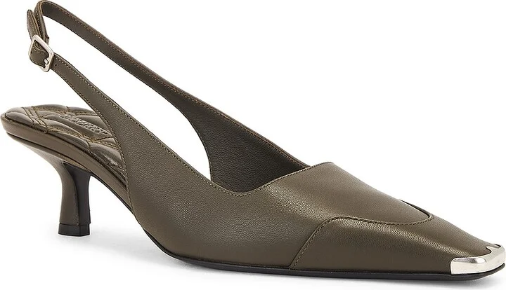 Burberry Slingback Pump in Olive - Image 2
