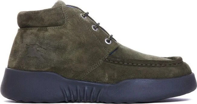 Burberry Square-Toe Lace-Up Boots