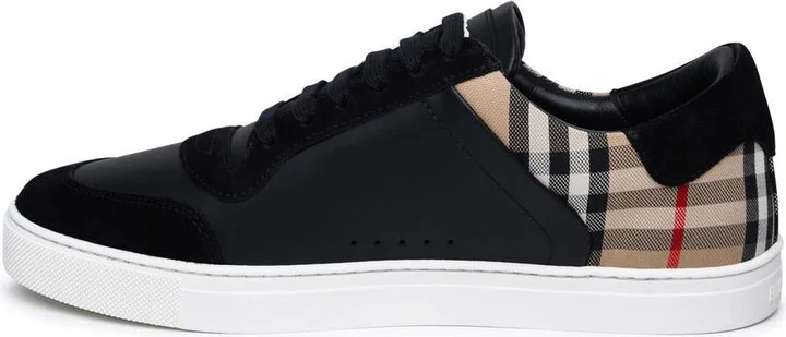 Burberry 'Stevie' Black Leather Sneakers - Image 3