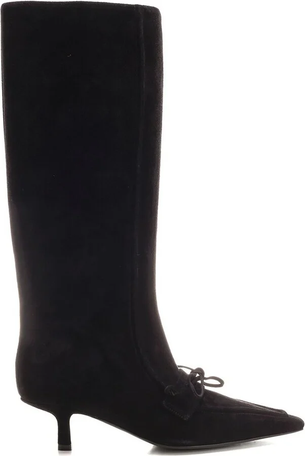 Burberry Storm Square-Toe Knee-High Boots