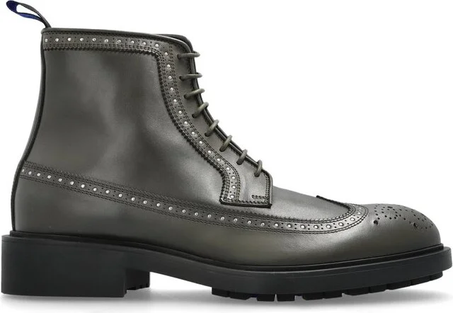 Burberry Studded Lace-Up Ankle Boots