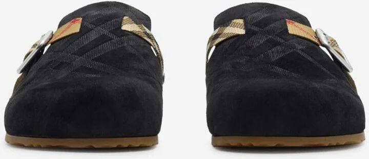 Burberry Suede Clogs - Image 3