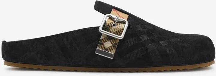 Burberry Suede Clogs