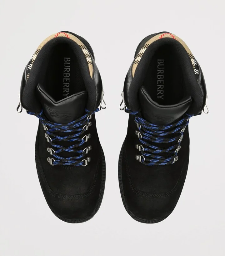 Burberry Suede Moor Hiking Boots - Image 4