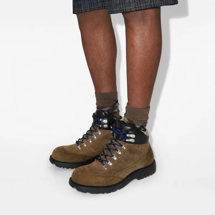 Burberry Suede Moor Hiking Boots​ Size: 41 - Image 2