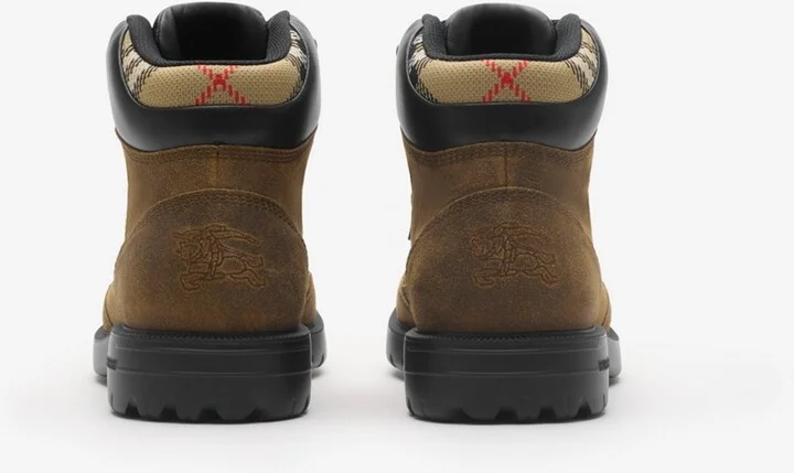 Burberry Suede Moor Hiking Boots​ Size: 41 - Image 4