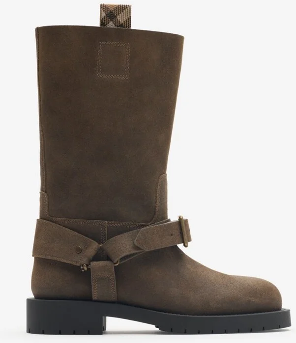 Burberry Suede Soft Saddle Low Boots​ Size: 35