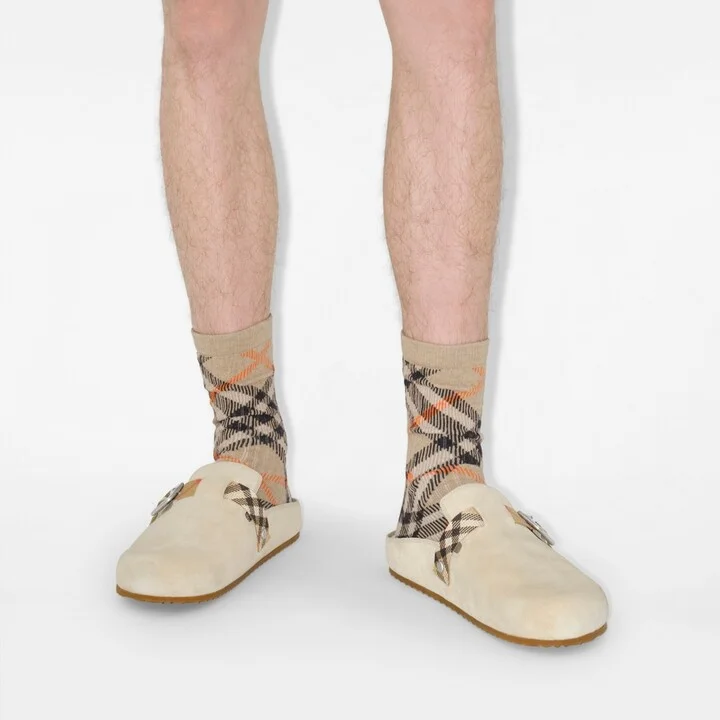 Burberry Suede Urchin Clogs Size: 42 - Image 2