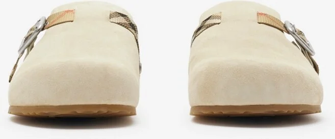 Burberry Suede Urchin Clogs Size: 42 - Image 3
