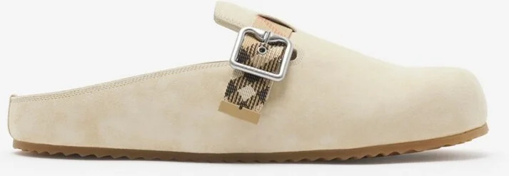 Burberry Suede Urchin Clogs Size: 42