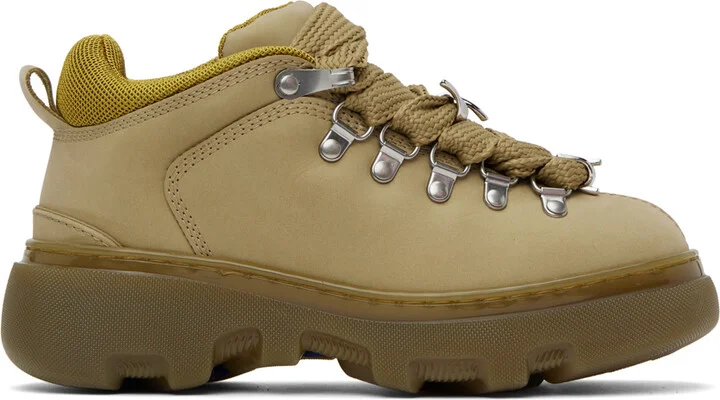 Burberry Taupe Trek Boots