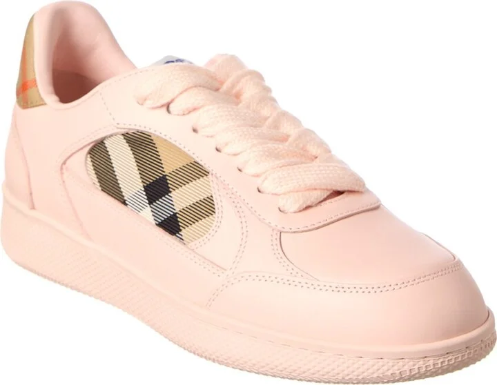 Burberry Terrace Check Canvas & Leather Sneaker